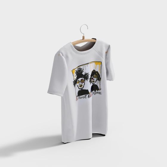 Abstract Art T-Shirt 3D Model for Creative Projects