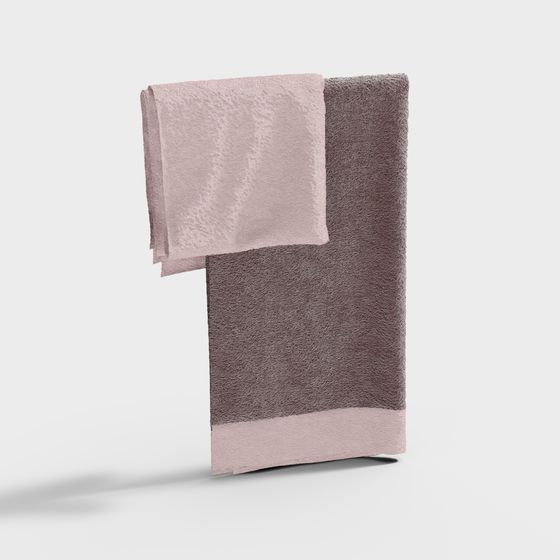 Charming Low-Poly Towel 3D Model