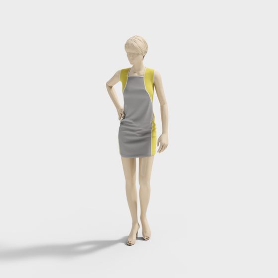 Stylish Low-Poly 3D Model with Unique Design