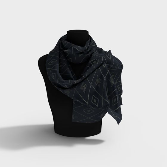 Urban Night Scarf 3D model