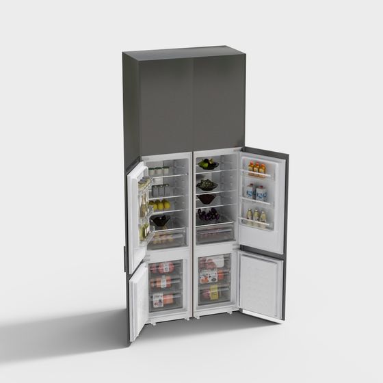 Современный встроенный холодильник