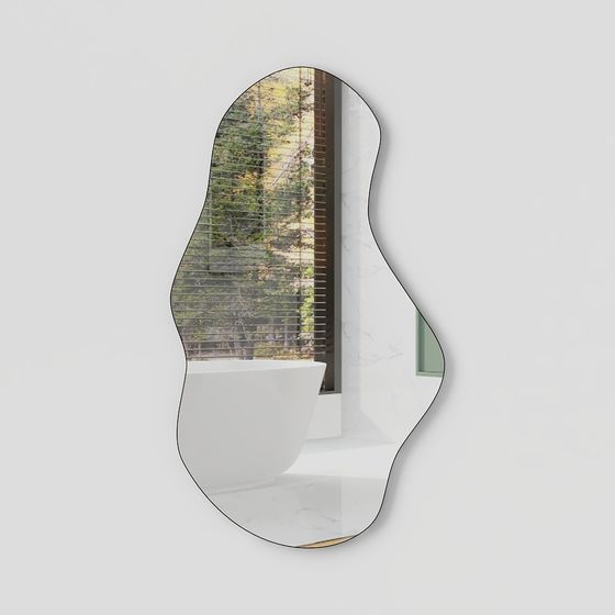 Sleek Reflective 3D Model for Modern Aesthetics