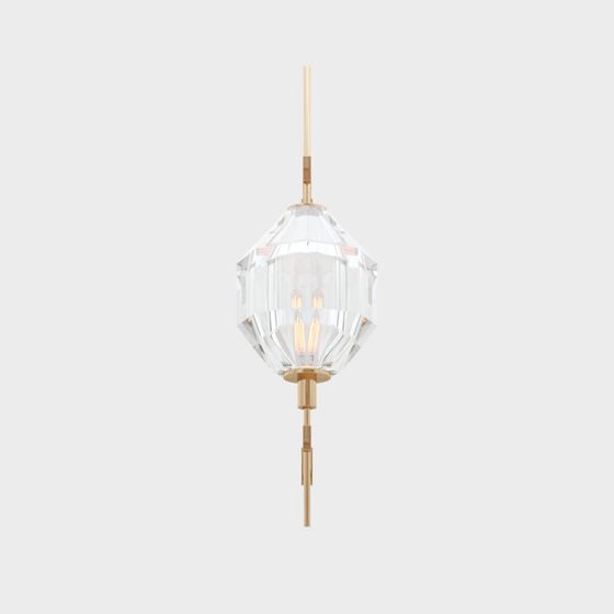 Crystal Diamond Pendant Light 3D model