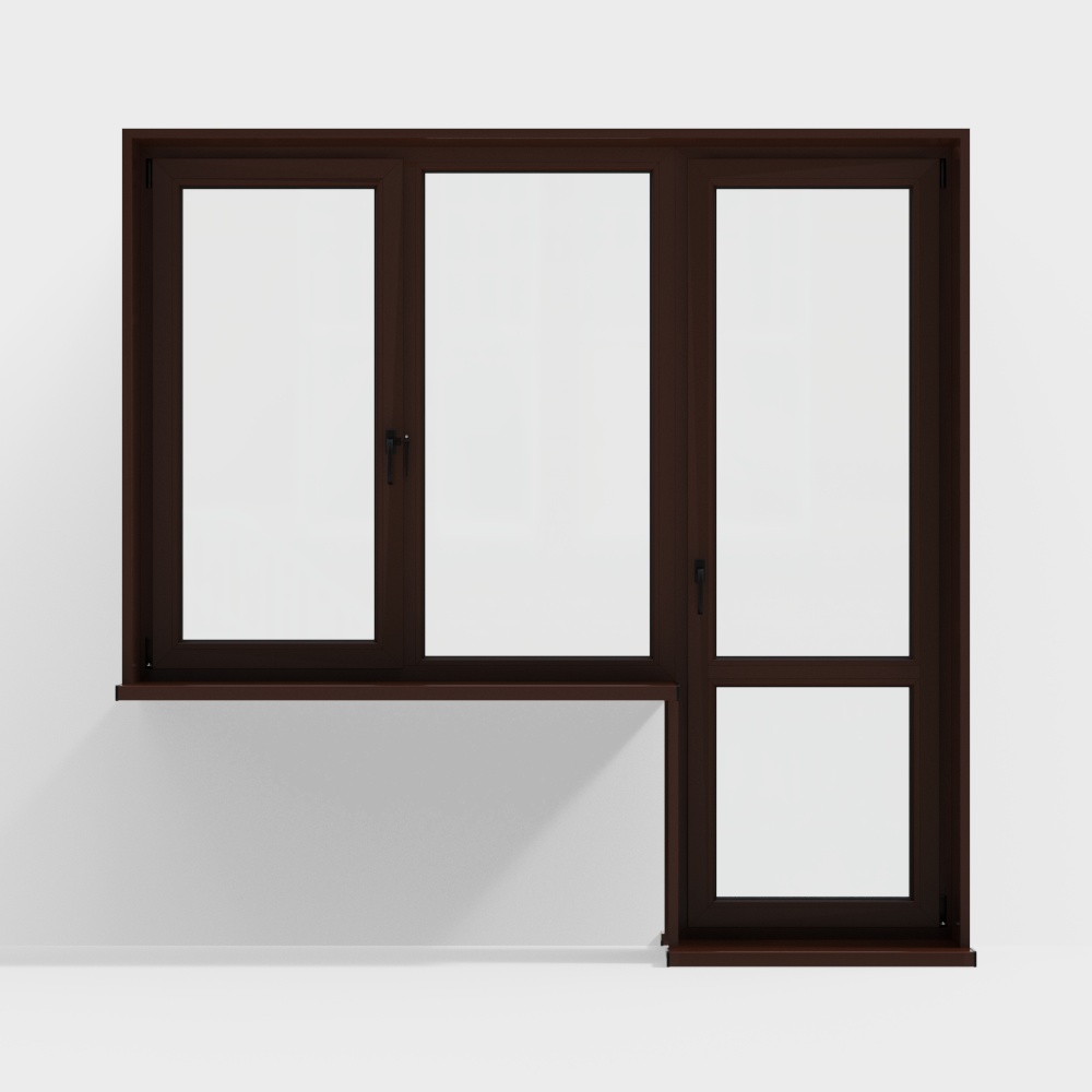 Modern minimalist casement windows