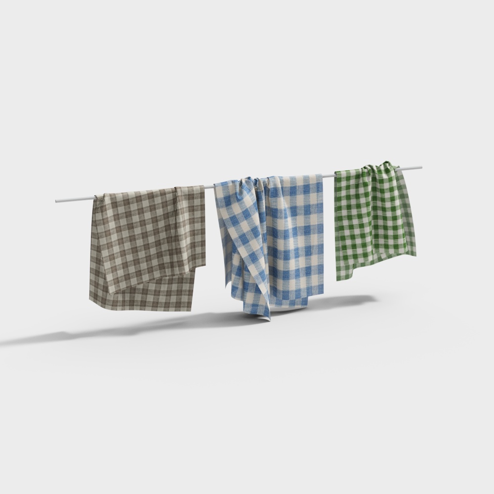 Hanging Check Fabric 3D model