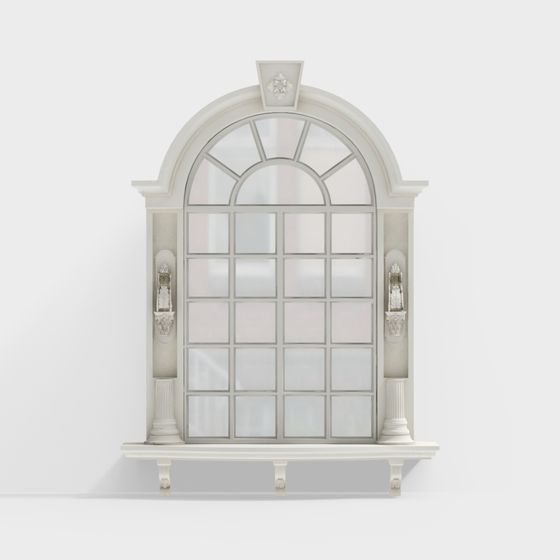 Classic Arch Window 3D model