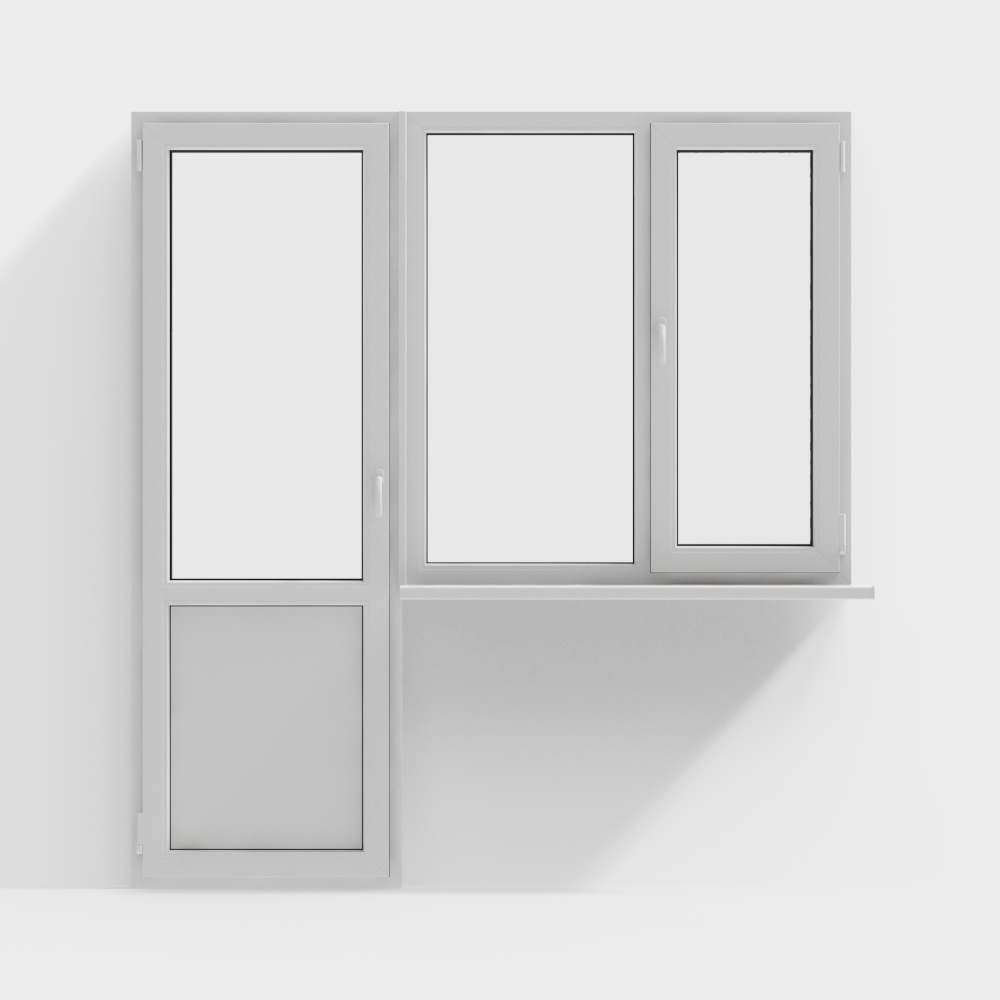 Modern minimalist casement windows