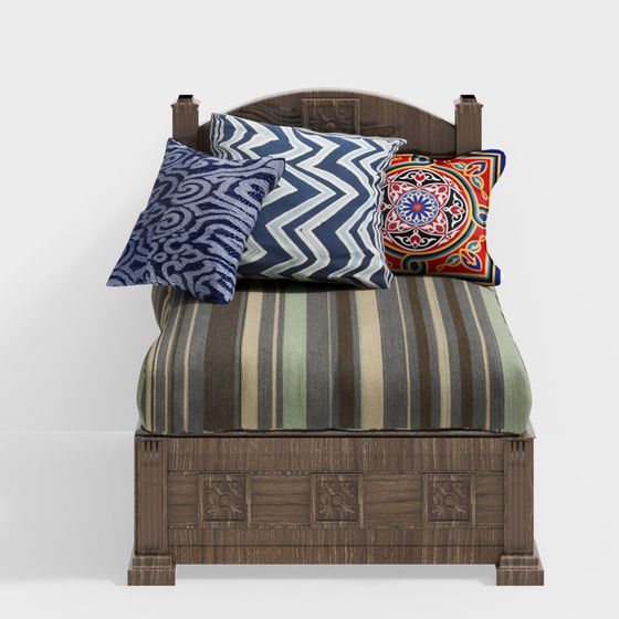 Cozy Retreat Bed 3D model