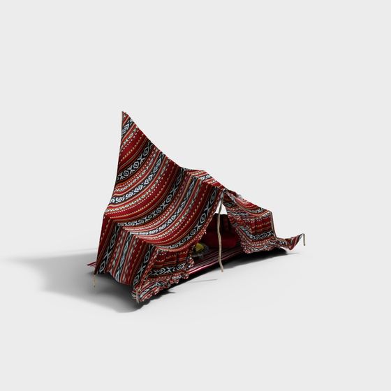 Colorful Desert Nomadic Tent 3D model