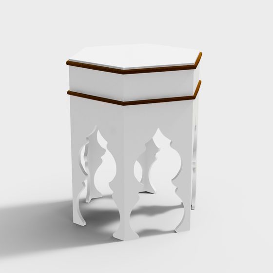 Polygon Table 3d Elegant Low-Polygon Small Table 3D model