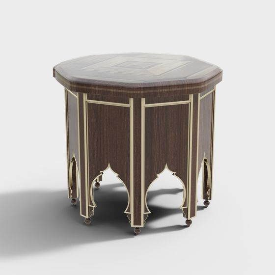 Art Deco Side Table 3D model