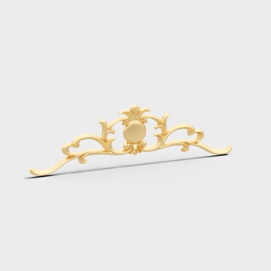 Artistic Low-Poly Baroque 3D Model for Creative Projects