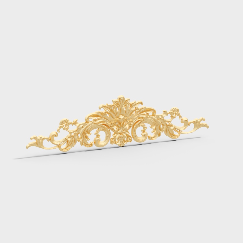 gold carving pattern wall decoration baroque rococo greek column