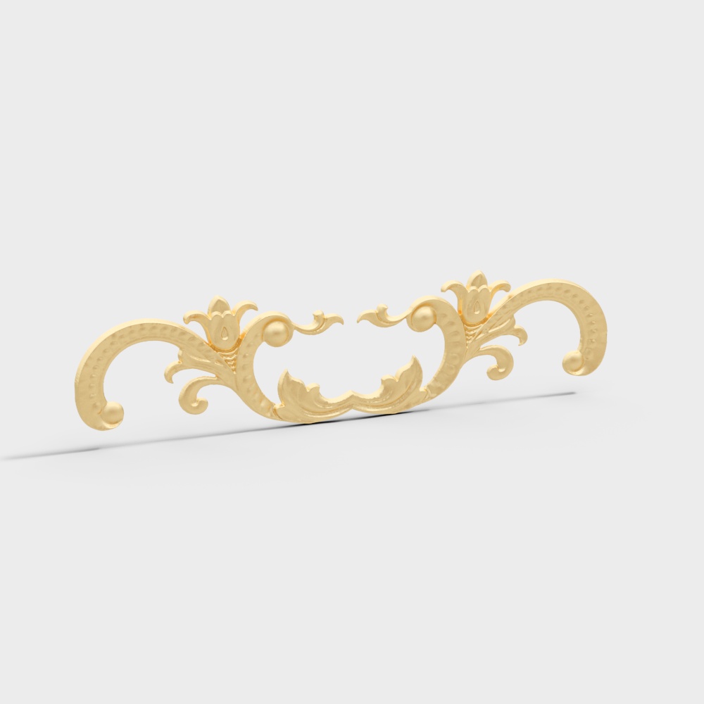 gold carving pattern wall decoration baroque rococo greek column