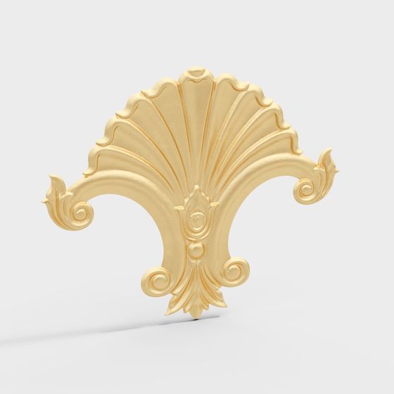 Elegant Shell Decor 3D model