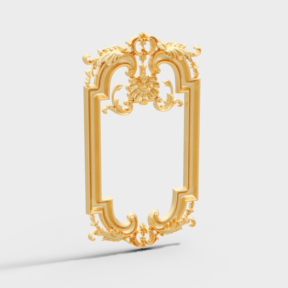 gold carving pattern wall decoration baroque rococo greek column