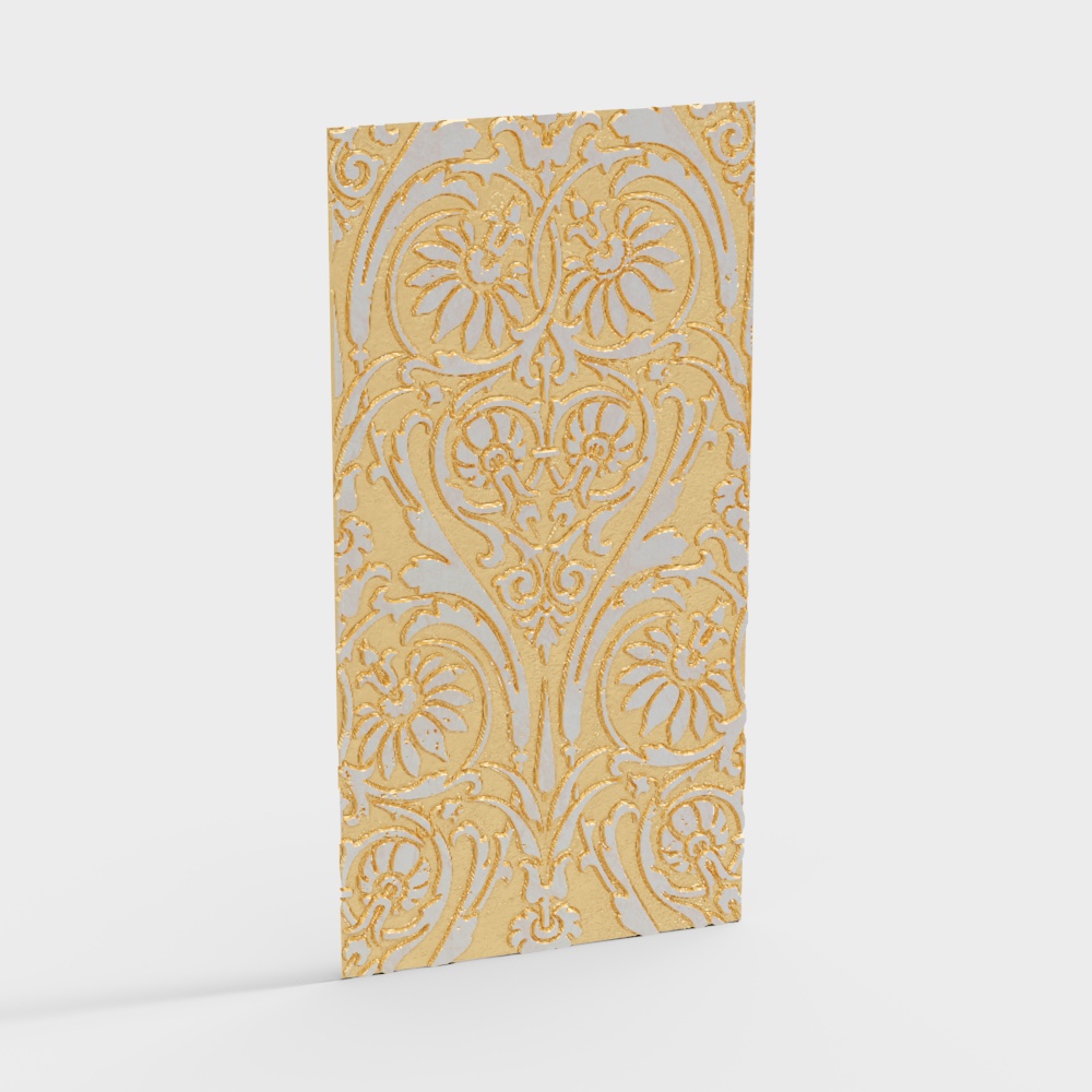 gold carving pattern wall decoration baroque rococo greek column