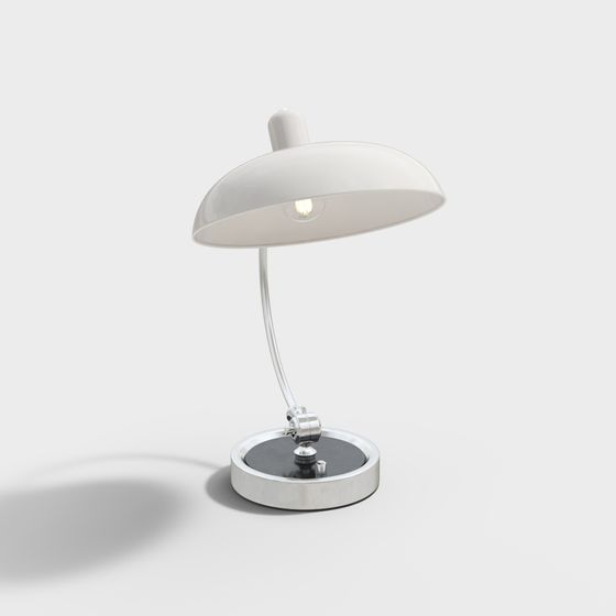 Elegant Low-Polygon Table Lamp 3D model