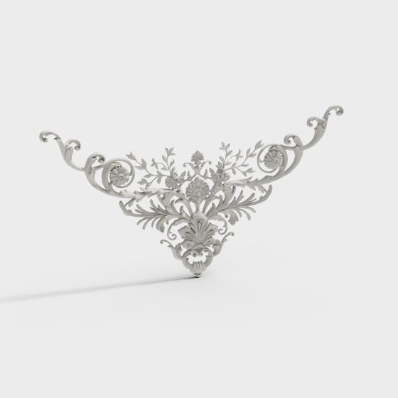 Exquisite Floral Crown 3D model