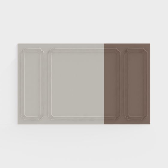 Moderne cremefarbene geschnitzte Hintergrundwand