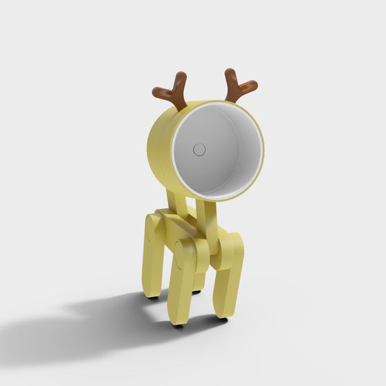 Charming Low-Poly Reindeer 3D model