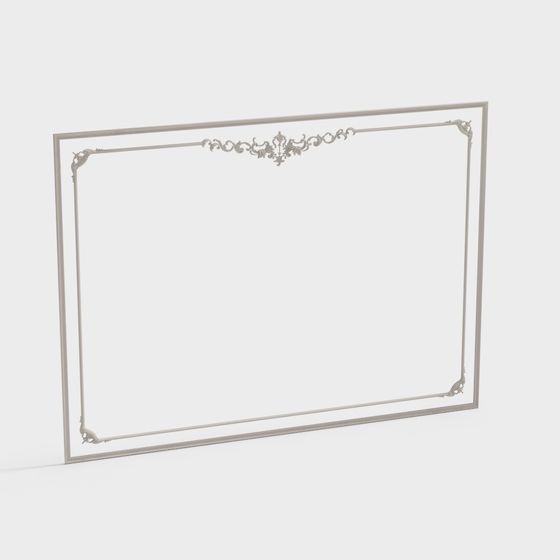 Classical Frame 3D model with Low Polygon Design
