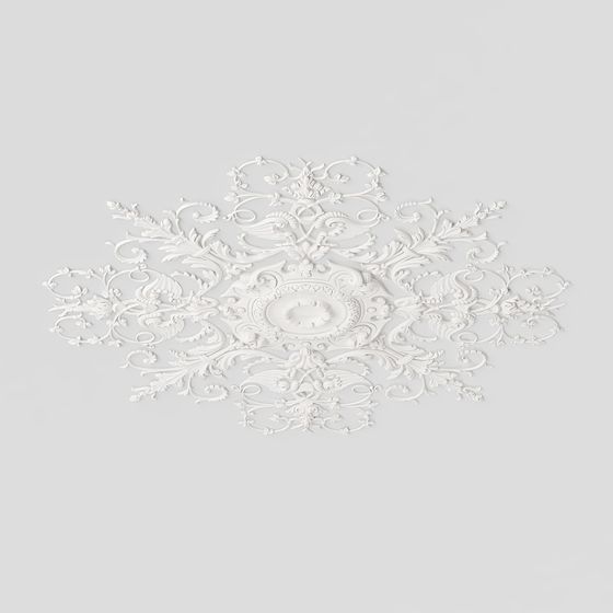 Victorian Ceiling Medallion 3D model