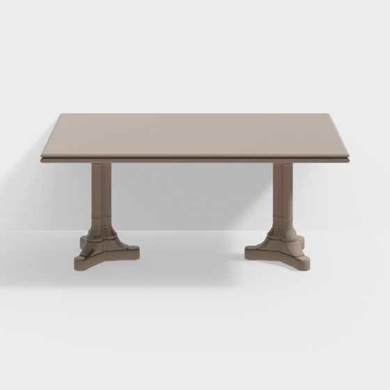 Minimalist Elegant Dining Table 3D model