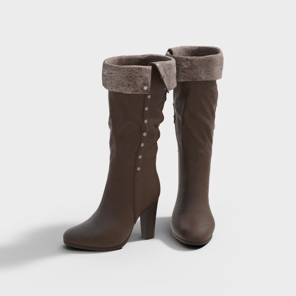 Modern thigh-high boots