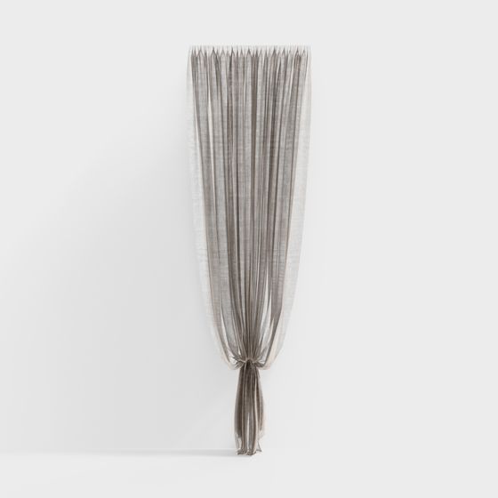 Versatile Gray Curtain 3D Model for Creative Projects