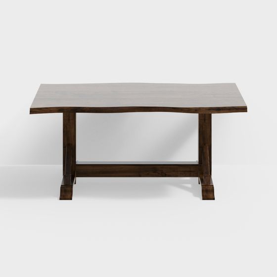 Vintage Style Dining Table 3D model