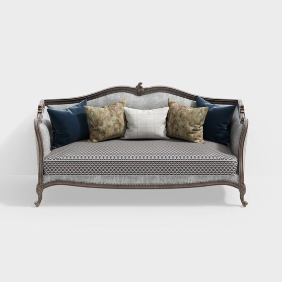 Vintage Elegance Sofa 3D model
