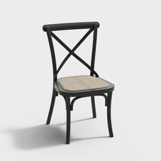 Vintage Style Chair 3D model for Modern Spaces