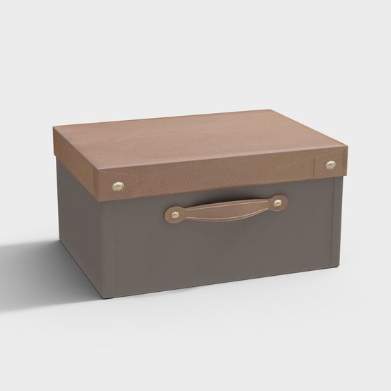 Retro Storage Box 3D model for Modern Design