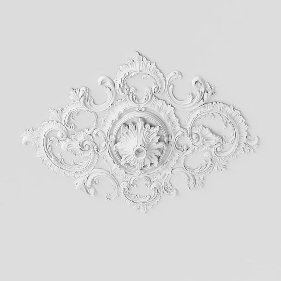 Baroque Ceiling Medallion 3D model
