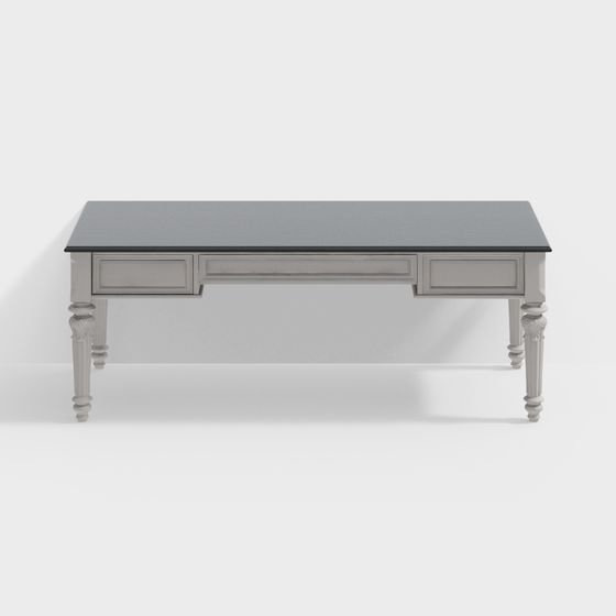 Elegant Low-Poly Desk 3D model for Modern Spaces