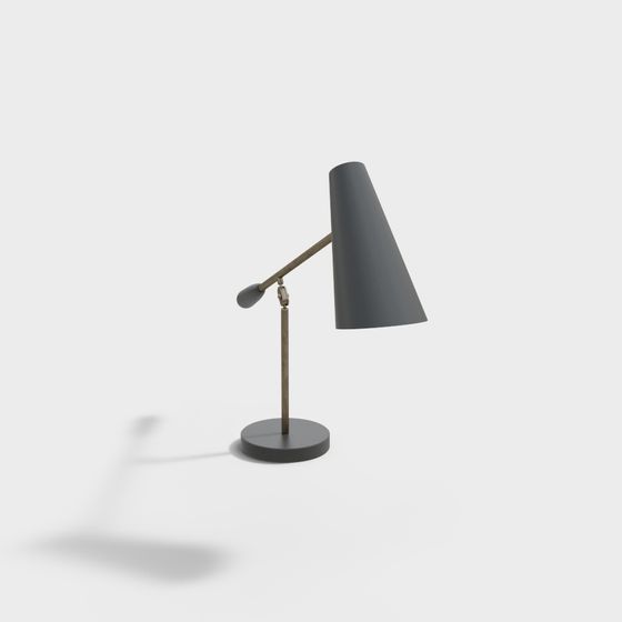 Stylish Low-Polygon Table Lamp 3D model