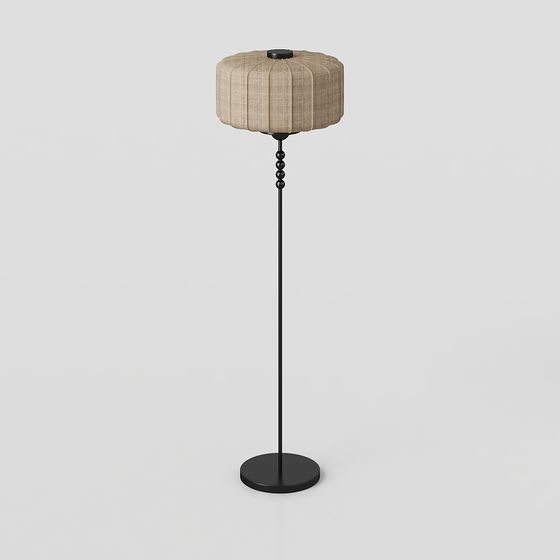 Stylish Minimalist Floor Lamp 3D model for Modern Spaces