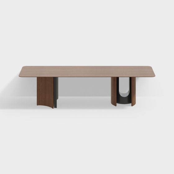 Brown Modern Medieval Style Desk