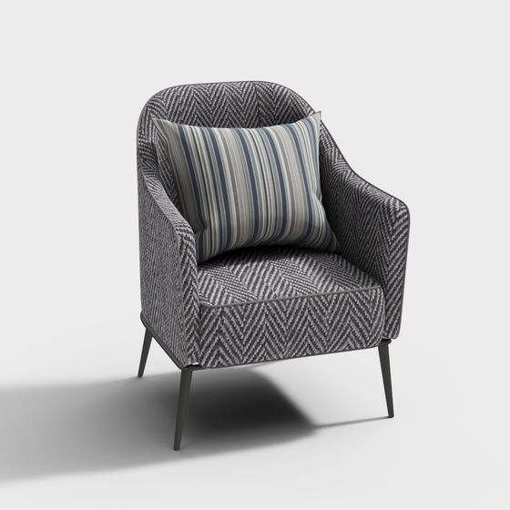 Herringbone Armchair 3D model