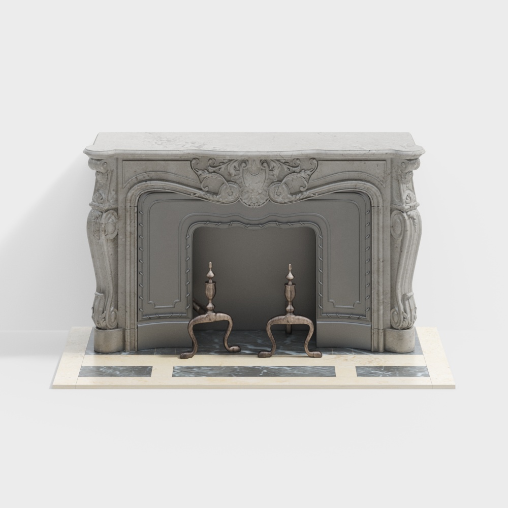 French fireplace
