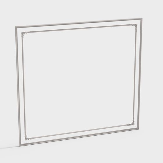 Classic Frame Low-Poly 3D Model