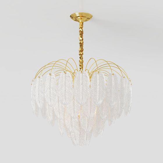 Feather Wing Chandelier 3D model