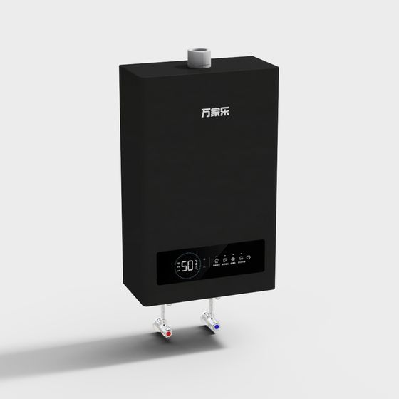 Stylish Low-Polygon Water Heater 3D Model