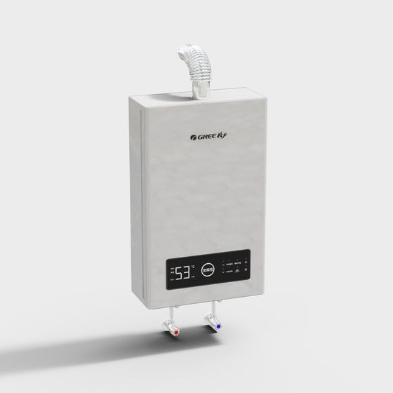 Sleek Gas Water Heater 3D model