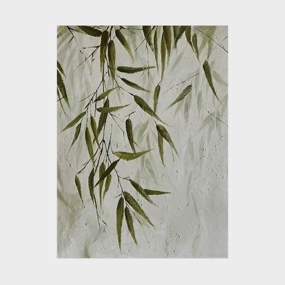 Weeping Willow Branch 3D Model