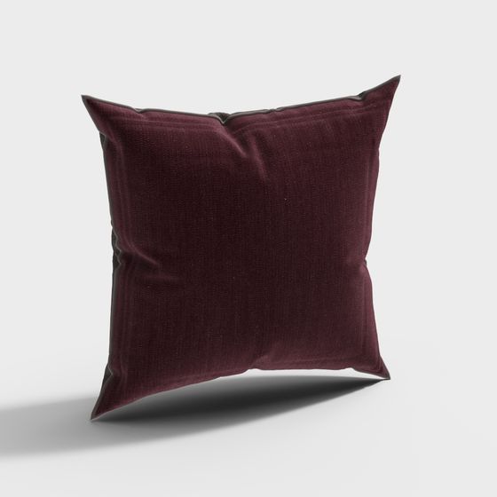 Velvet Pillow 3D Model for Elegant Interiors
