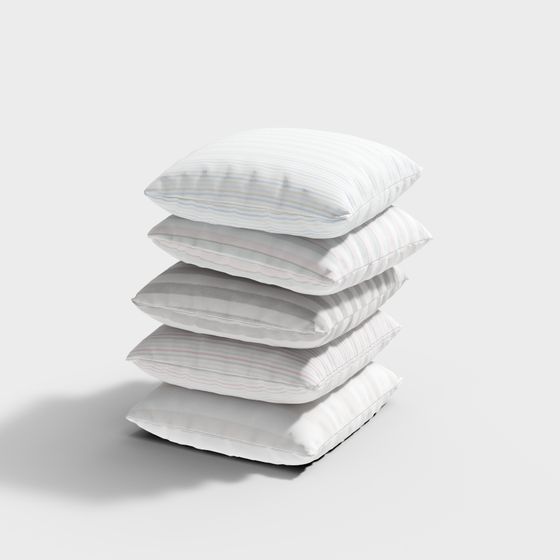 Cozy Dreams Pillow Stack 3D model