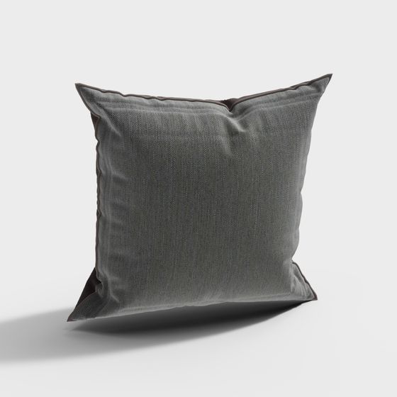 Elegant Low-Poly Cushion 3D model for Modern Spaces