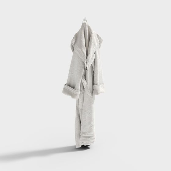 Minimalist and Elegant Bathrobe 3D model